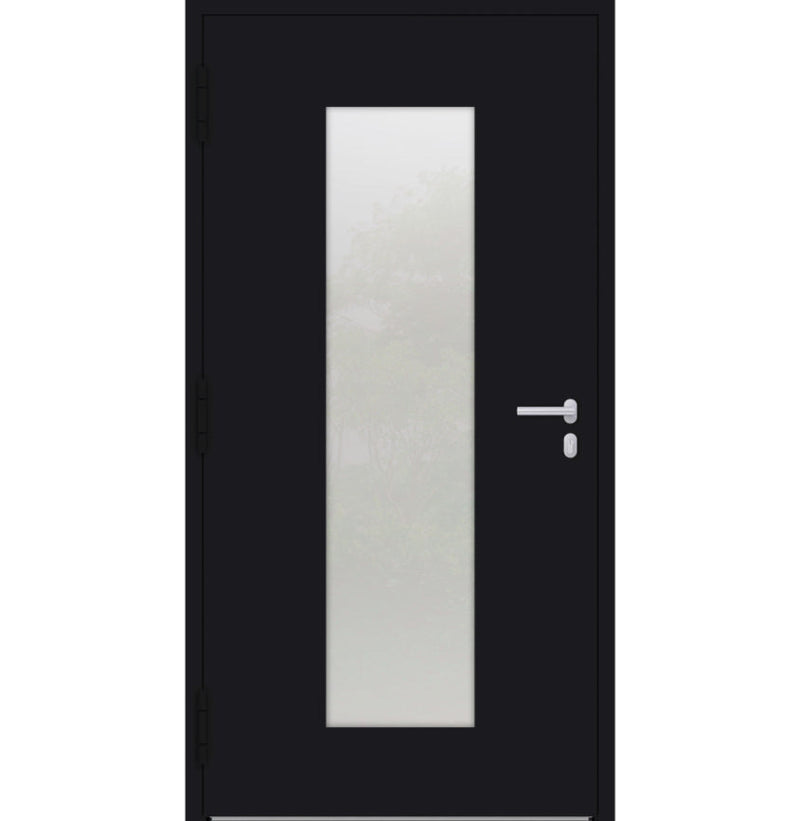 Turenwerke P90 Design 08 Aluminium Door - Black RAL9005