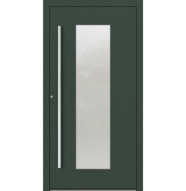 Turenwerke P90 Design 08 Aluminium Door - Fir Green RAL6009