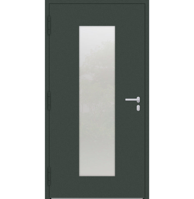 Turenwerke P90 Design 08 Aluminium Door - Fir Green RAL6009