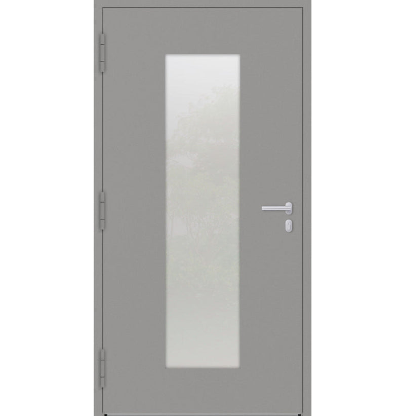 Turenwerke P90 Design 08 Aluminium Door - Grey RAL9007