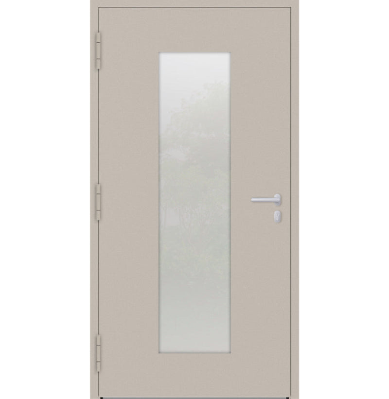 Turenwerke P90 Design 08 Aluminium Door - Ivory RAL1015