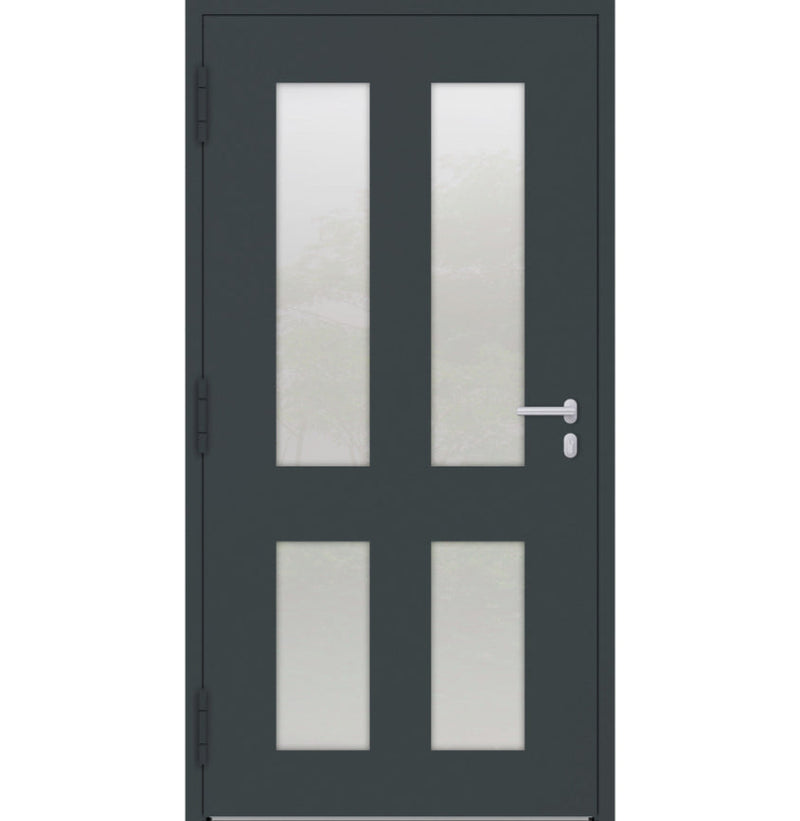 Turenwerke P90 Design 09 Aluminium Door - Anthracite RAL7016