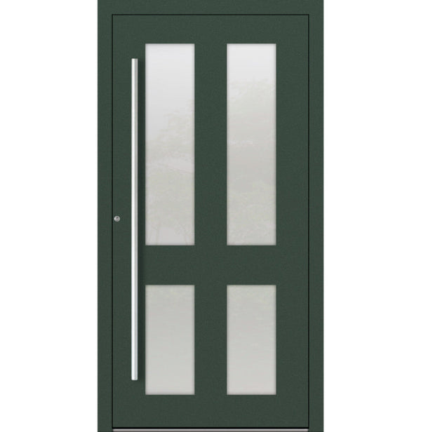 Turenwerke P90 Design 09 Aluminium Door - Fir Green RAL6009