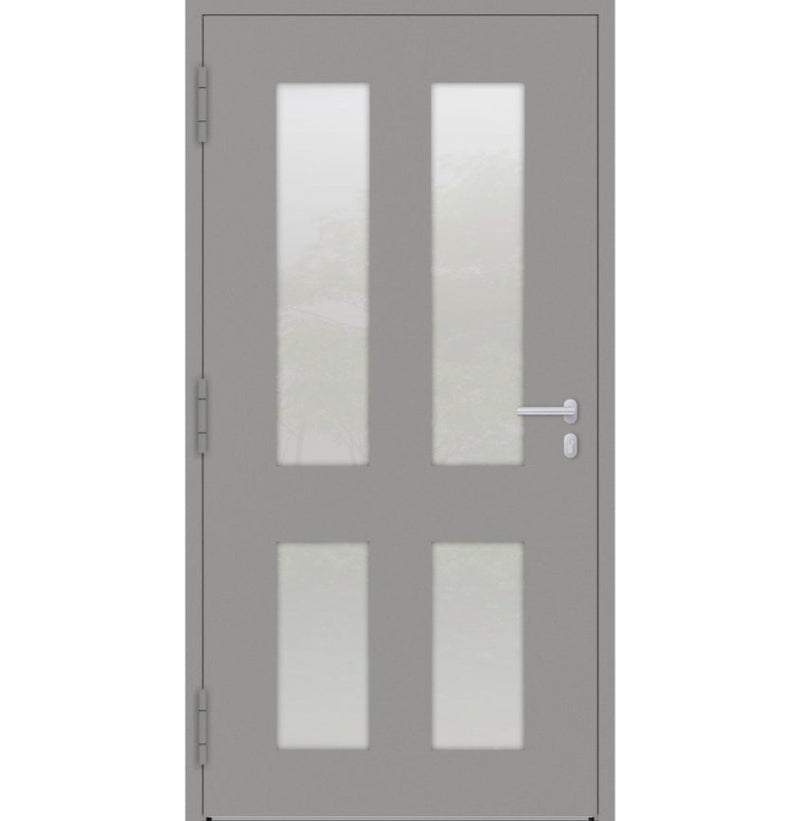 Turenwerke P90 Design 09 Aluminium Door - Grey RAL9007