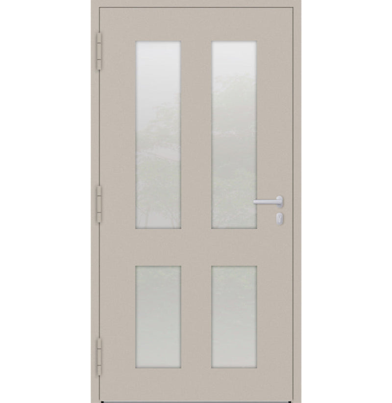 Turenwerke P90 Design 09 Aluminium Door - Ivory RAL1015