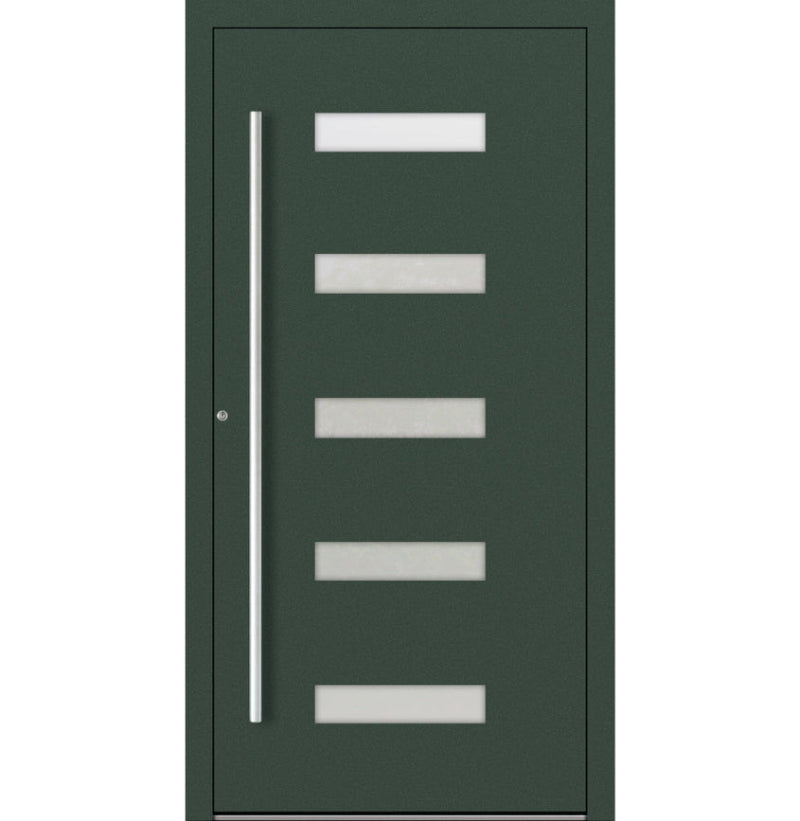 Turenwerke P90 Design 11 Aluminium Door - Fir Green RAL6009