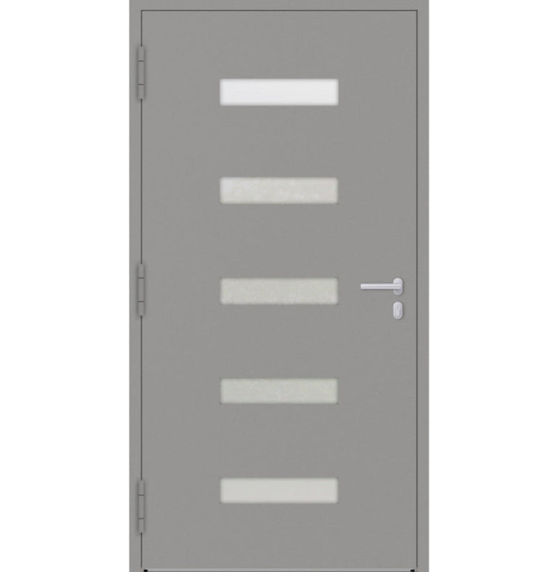 Turenwerke P90 Design 11 Aluminium Door - Grey RAL9007