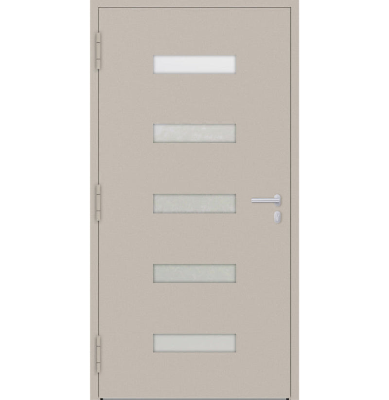 Turenwerke P90 Design 11 Aluminium Door - Ivory RAL1015