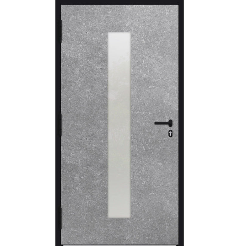 Turenwerke P90 Design 15 Aluminium Door - Bright Concrete