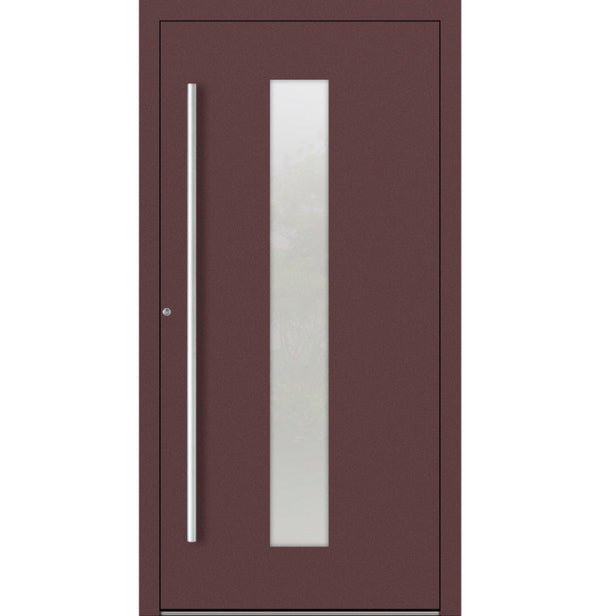 Turenwerke P90 Design 15 Aluminium Door - Rotbraun RAL3005