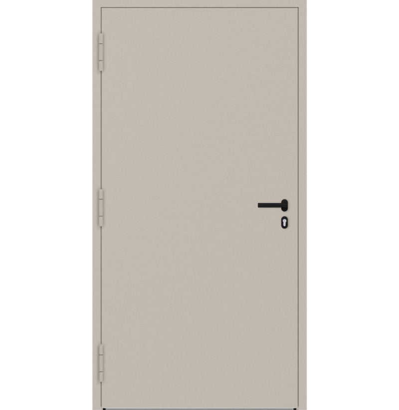 Turenwerke P90 Design 20 Aluminium Door - Ivory RAL1015 - Blackline