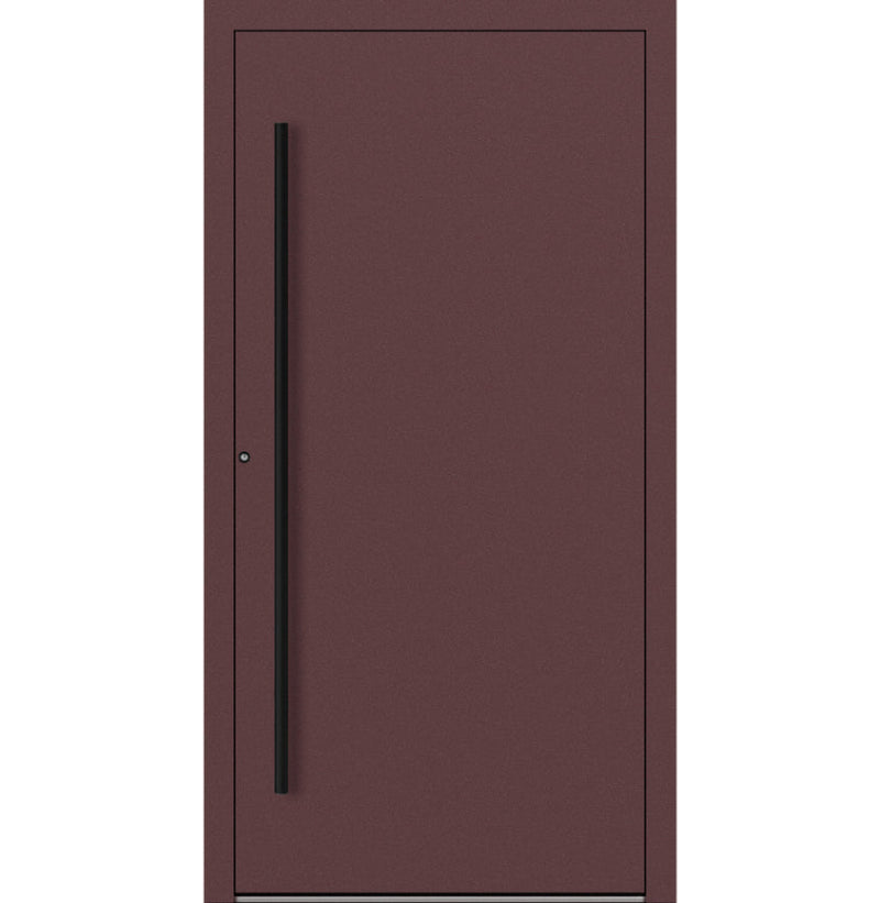 Turenwerke P90 Design 20 Aluminium Door - Rotbraun RAL3005 - Blackline