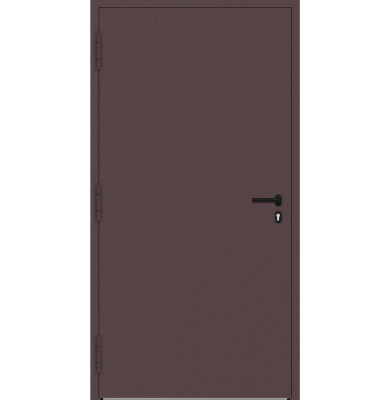 Turenwerke P90 Design 20 Aluminium Door - Rotbraun RAL3005 - Blackline