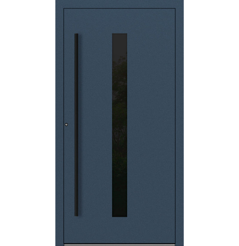 Turenwerke P90 Design 21 Aluminium Door - Dark Blue RAL5011 - Blackline