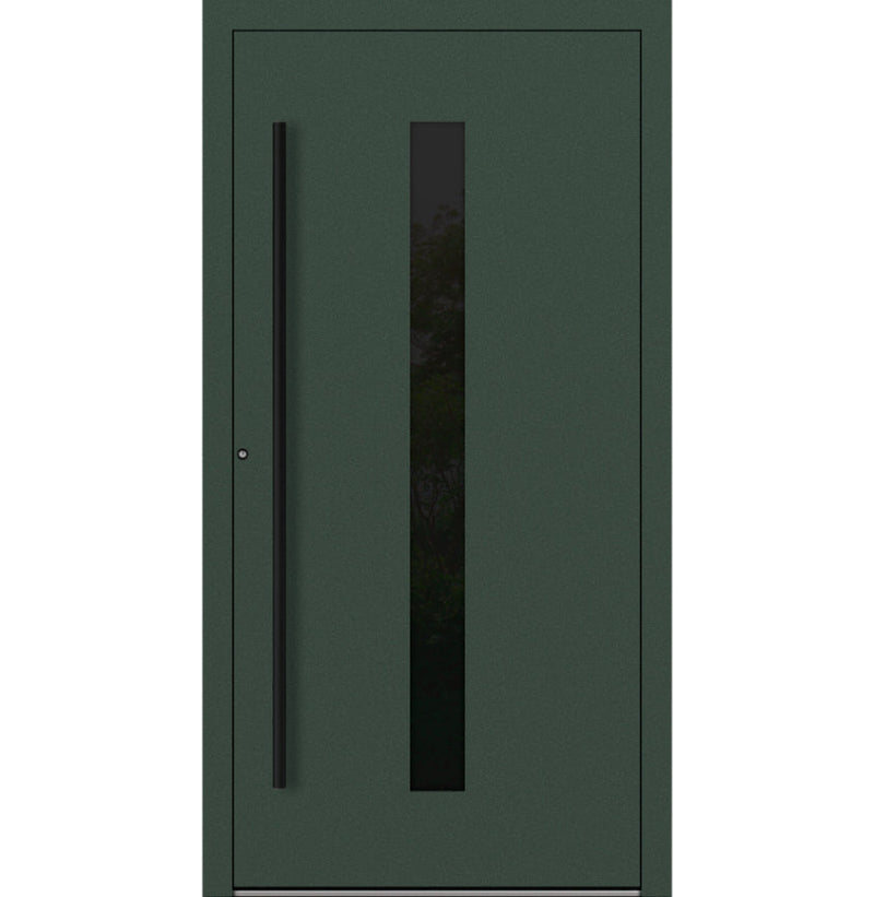 Turenwerke P90 Design 21 Aluminium Door - Fir Green RAL6009 - Blackline