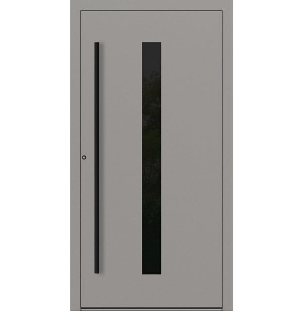 Turenwerke P90 Design 21 Aluminium Door - Grey RAL9007 - Blackline