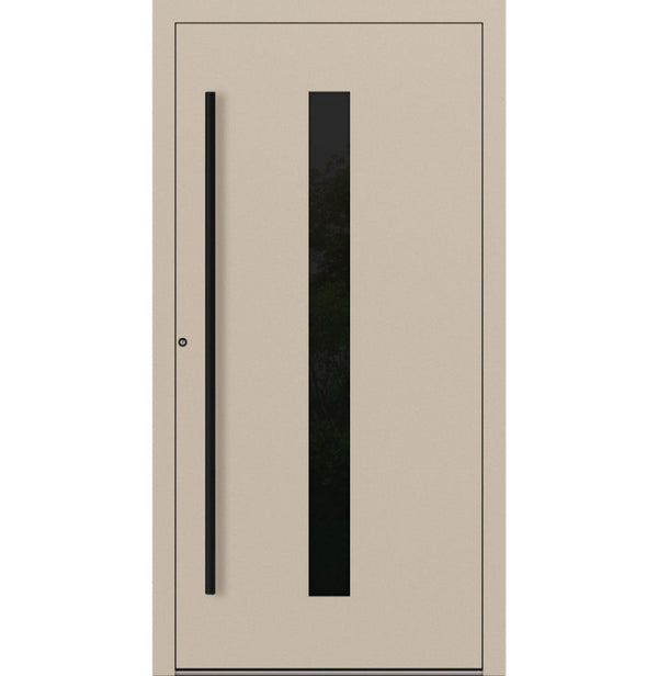 Turenwerke P90 Design 21 Aluminium Door - Ivory RAL1015 - Blackline