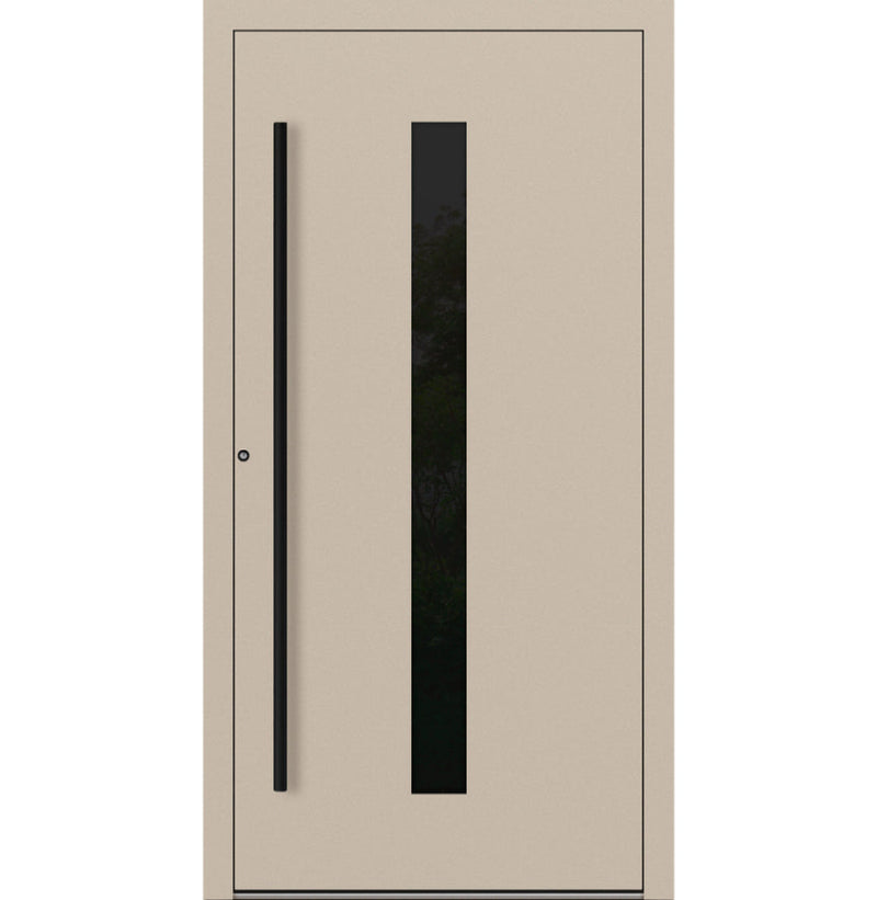 Turenwerke P90 Design 21 Aluminium Door - Ivory RAL1015 - Blackline