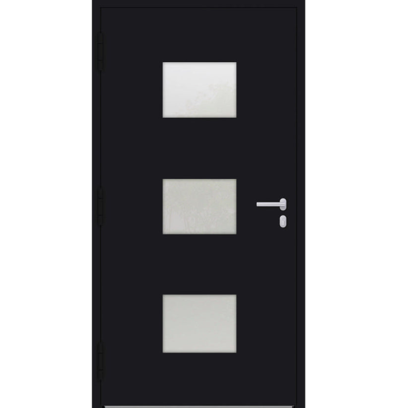 Turenwerke P90 Design 210 Aluminium Door - Black RAL9005