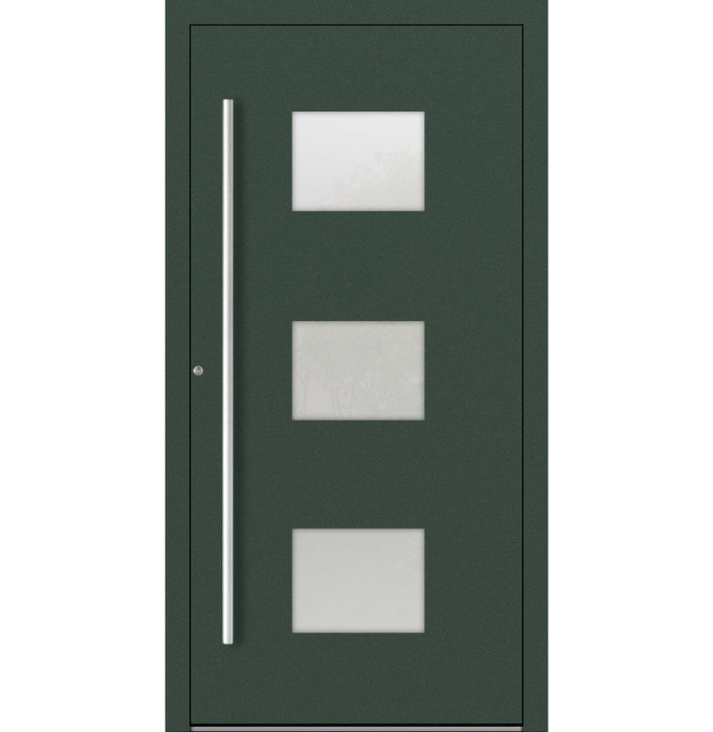 Turenwerke P90 Design 210 Aluminium Door - Fir Green RAL6009