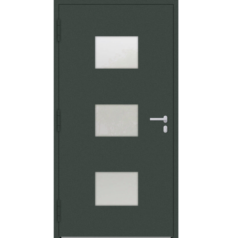 Turenwerke P90 Design 210 Aluminium Door - Fir Green RAL6009