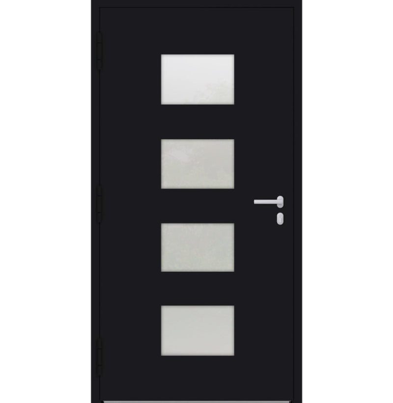 Turenwerke P90 Design 211 Aluminium Door - Black RAL9005