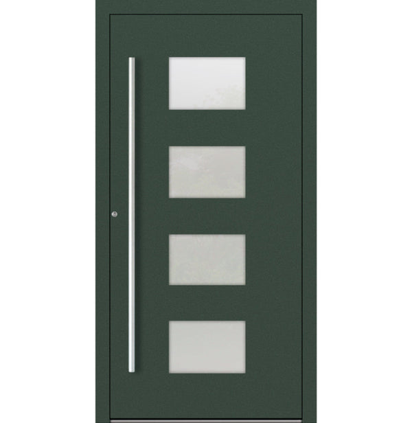 Turenwerke P90 Design 211 Aluminium Door - Fir Green RAL6009