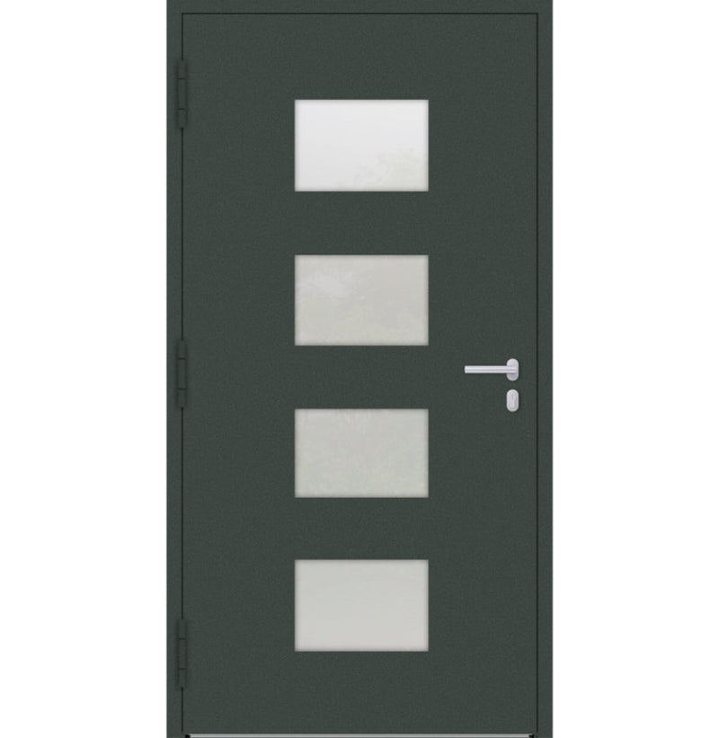 Turenwerke P90 Design 211 Aluminium Door - Fir Green RAL6009