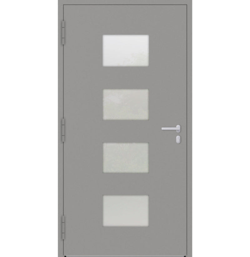 Turenwerke P90 Design 211 Aluminium Door - Grey RAL9007