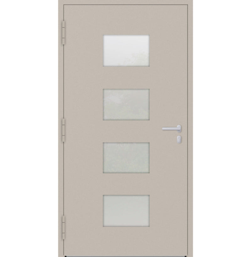 Turenwerke P90 Design 211 Aluminium Door - Ivory RAL1015