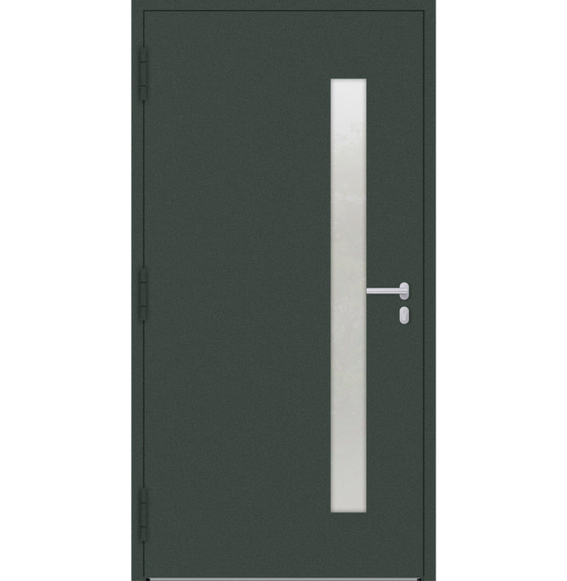 Turenwerke P90 Design 14 Aluminium Door - Fir Green RAL6009