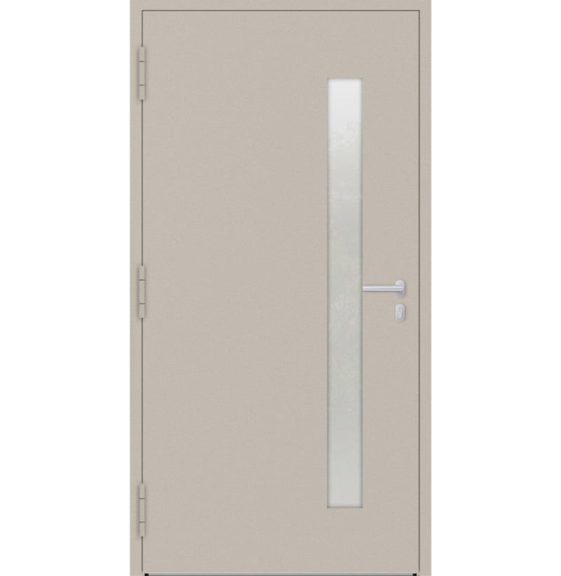 Turenwerke P90 Design 14 Aluminium Door - Ivory RAL1015