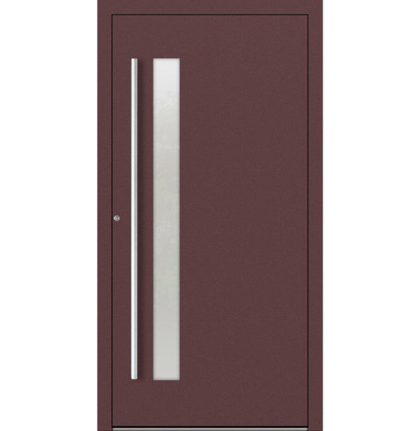 Turenwerke P90 Design 14 Aluminium Door - Rotbraun RAL3005