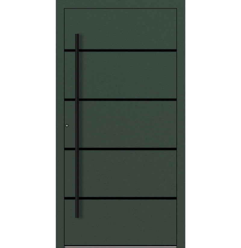 Turenwerke P90 Design 22 Aluminium Door - Fir Green RAL6009 - Blackline