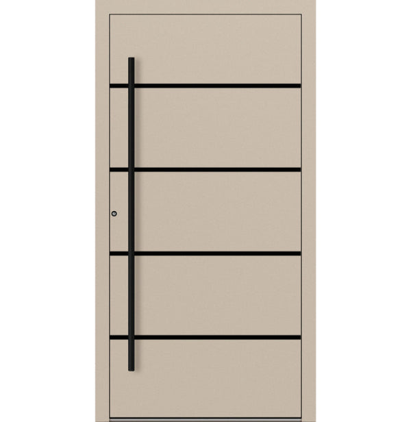 Turenwerke P90 Design 22 Aluminium Door - Ivory RAL1015 - Blackline