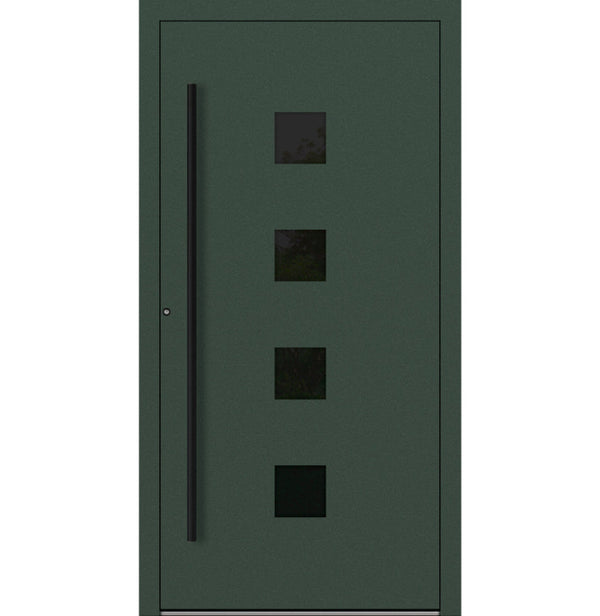 Turenwerke P90 Design 23 Aluminium Door - Fir Green RAL6009 - Blackline