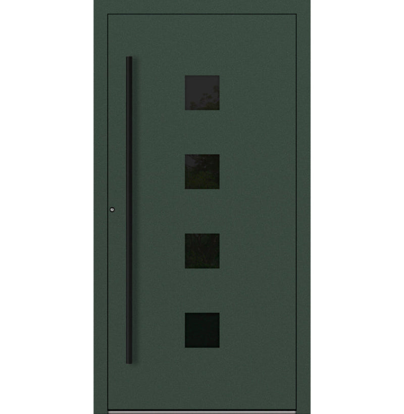 Turenwerke P90 Design 23 Aluminium Door - Fir Green RAL6009 - Blackline