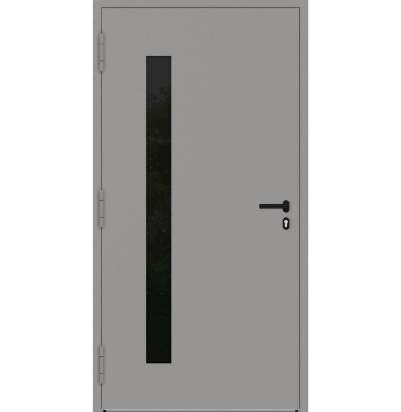 Turenwerke P90 Design 24 Aluminium Door - Grey RAL9007 - Blackline