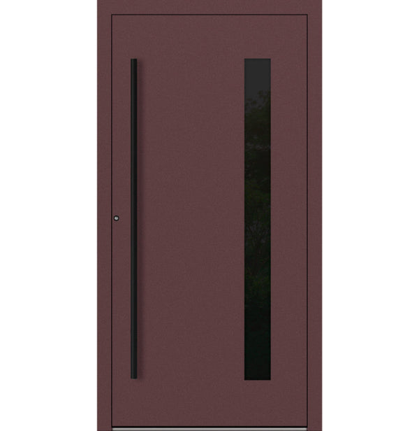 Turenwerke P90 Design 24 Aluminium Door - Rotbraun RAL3005 - Blackline