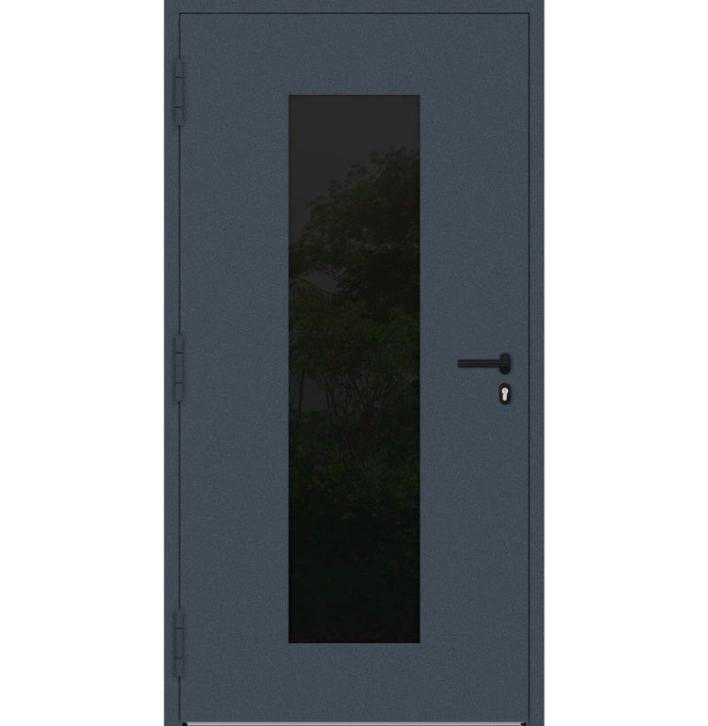 Turenwerke P90 Design 28 Aluminium Door - Dark Blue RAL5003 - Blackline