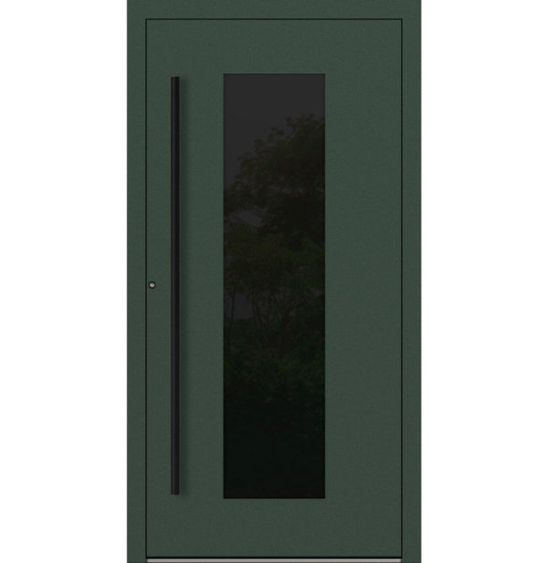 Turenwerke P90 Design 28 Aluminium Door - Fir Green RAL6009 - Blackline