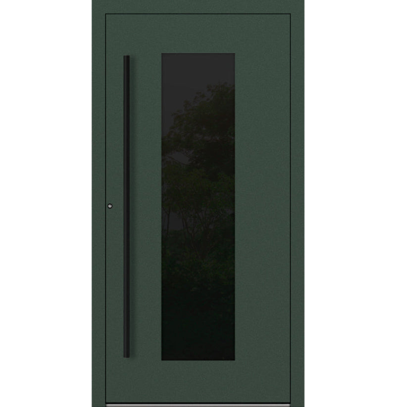 Turenwerke P90 Design 28 Aluminium Door - Fir Green RAL6009 - Blackline