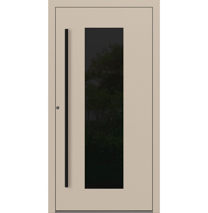 Turenwerke P90 Design 28 Aluminium Door - Ivory RAL1015 - Blackline