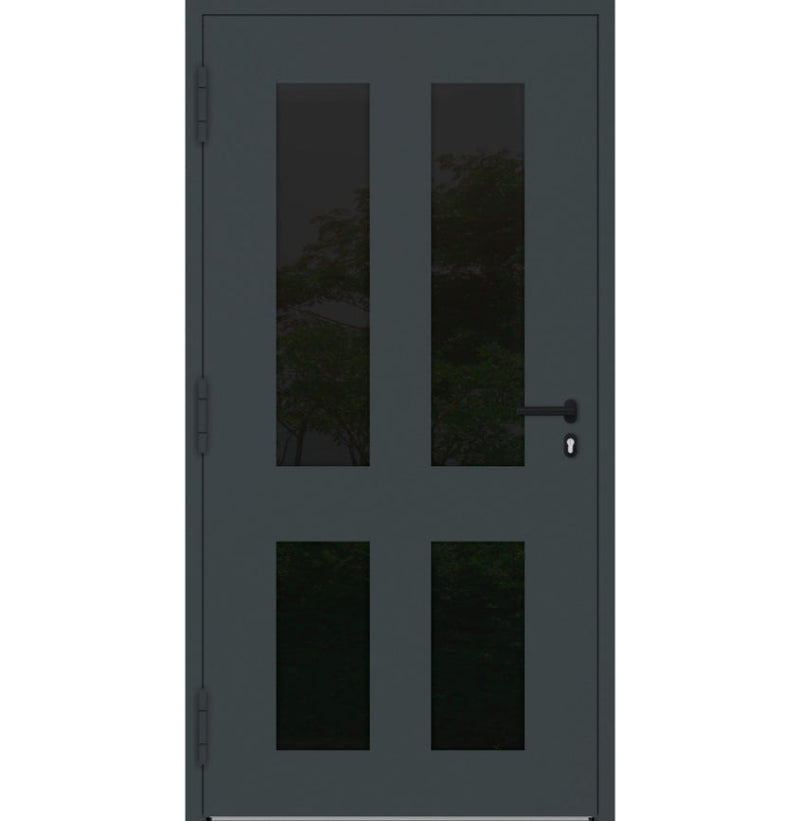 Turenwerke P90 Design 29 Aluminium Door - Anthracite RAL7016 - Blackline