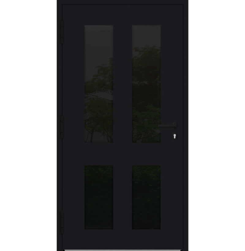 Turenwerke P90 Design 29 Aluminium Door - Black RAL9005 - Blackline