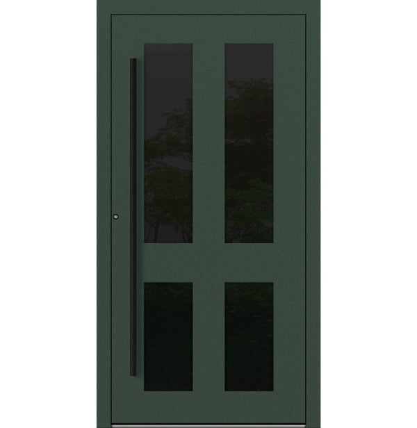 Turenwerke P90 Design 29 Aluminium Door - Fir Green RAL6009 - Blackline