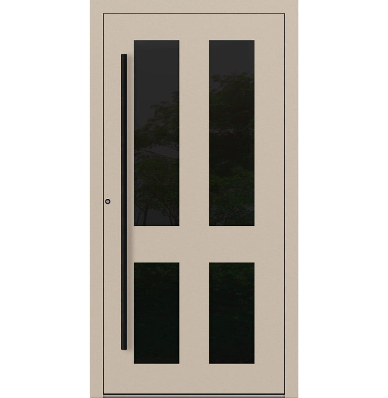 Turenwerke P90 Design 29 Aluminium Door - Ivory RAL1015 - Blackline