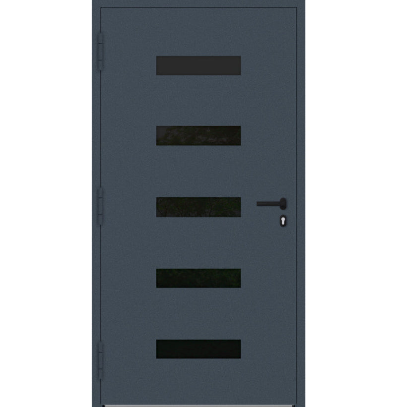 Turenwerke P90 Design 31 Aluminium Door - Dark Blue RAL5003 - Blackline