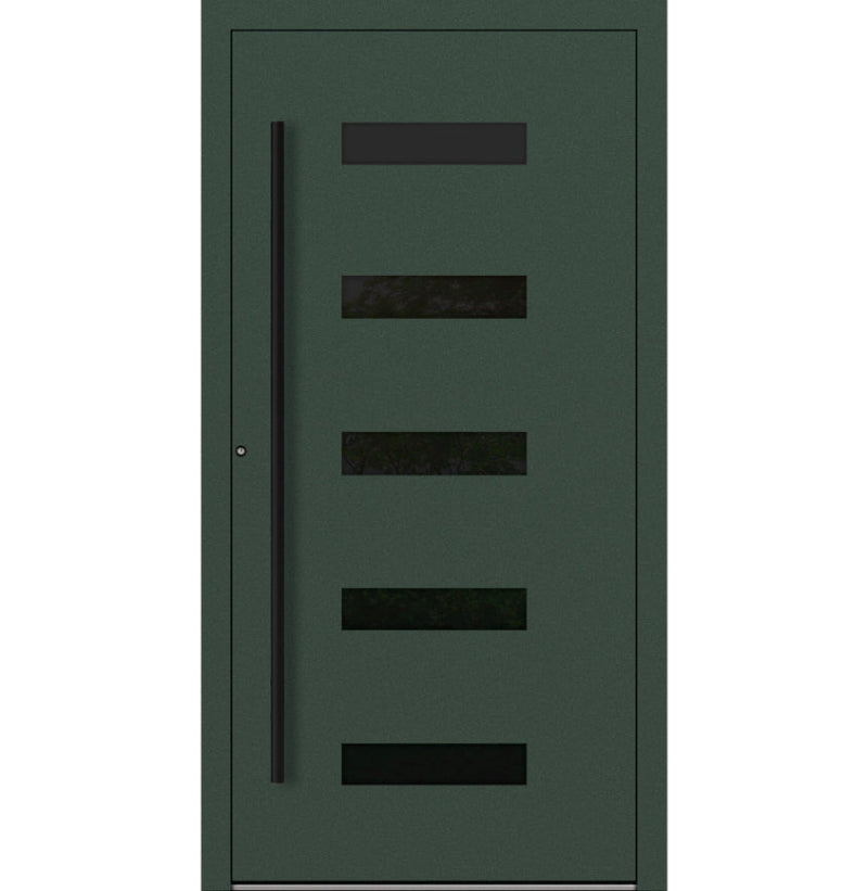 Turenwerke P90 Design 31 Aluminium Door - Fir Green RAL6009 - Blackline