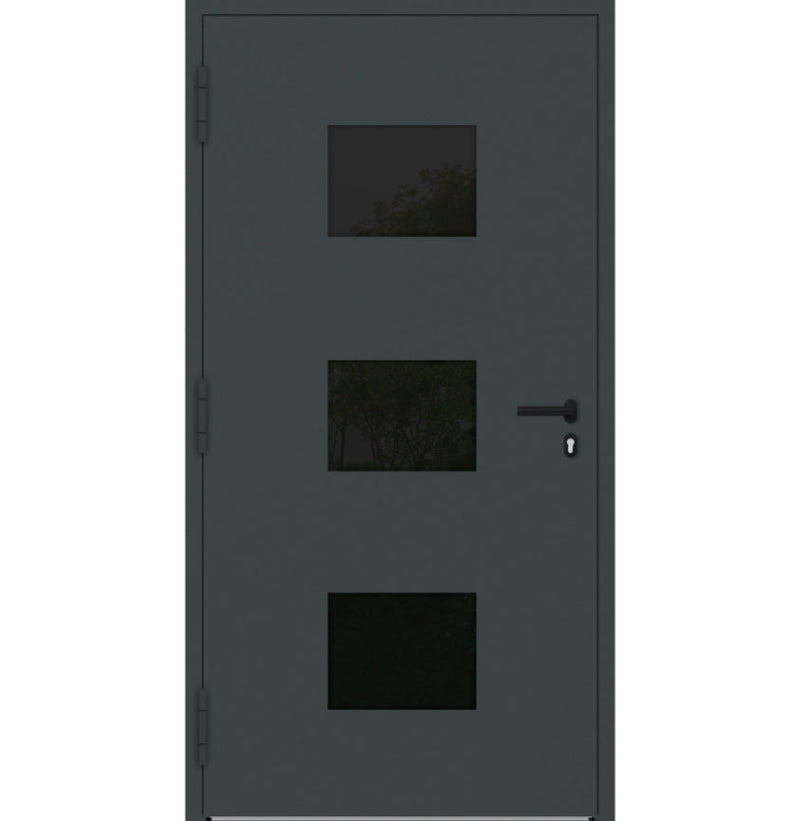 Turenwerke P90 Design 310 Aluminium Door - Anthracite RAL7016 - Blackline